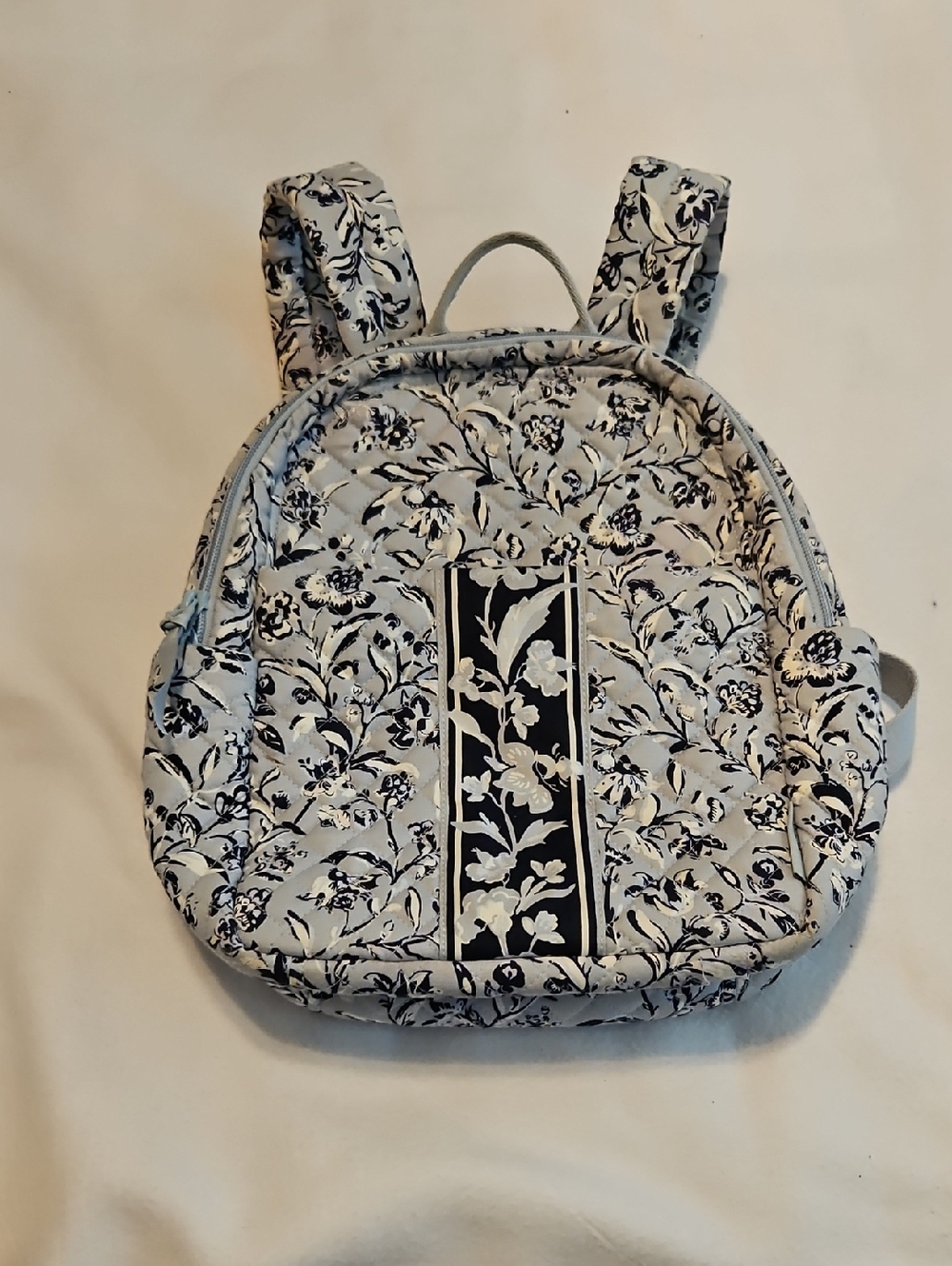 Vera Bradley Small Backpack In Perennials Gray